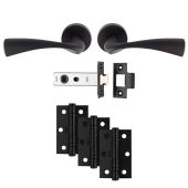 UDP007MB&sol;INTB - Carlisle Brass 'Sintra' Ultimate Door Pack - Matt Black