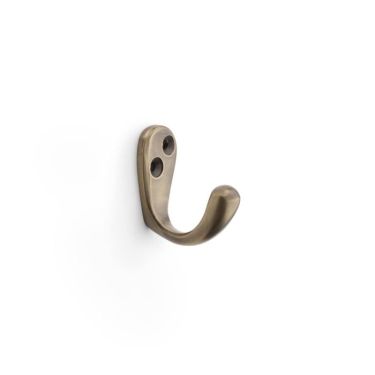 Click Here To Enlarge This Photo Of AW774AB - Alexander & Wilks Victorian Single Robe Hook - Antique Brass