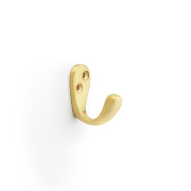 Click Here To Enlarge This Photo Of AW774SB - Alexander & Wilks Victorian Single Robe Hook - Satin Brass