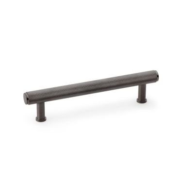 Click Here To Enlarge This Photo Of AW809-128-DBZPVD - Alexander & Wilks Crispin Knurled T-Bar Cupboard Pull Handle - Dark Bronze PVD - 128mm Centres