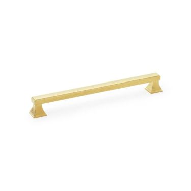 Click Here To Enlarge This Photo Of AW813-224-SBPVD - Alexander & Wilks Jesper Square Cabinet Pull Handle - Satin Brass PVD - 224mm Centres
