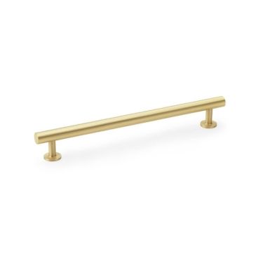 Click Here To Enlarge This Photo Of AW814-192-SB - Alexander & Wilks Round T-Bar Cabinet Pull Handle - Satin Brass - 192mm Centres