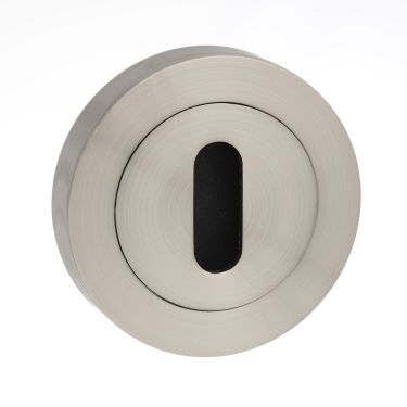Click Here To Enlarge This Photo Of Atlantic - MHRESN Millhouse Brass Euro Escutcheons on Round Rose - Satin Nickel
