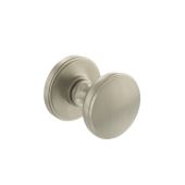 Atlantic - MH400DMKSN Millhouse Brass 'Edison' Domed Mortice Knob on Concealed Fix Rose - Satin Nickel
