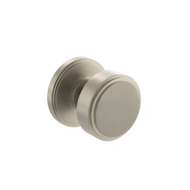 Click Here To Enlarge This Photo Of Atlantic - MH350SMKSN Millhouse Brass 'Boulton' Stepped Mortice Knob on Concealed Fix Rose - Satin Nickel