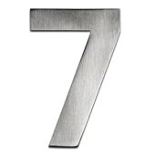 BLU Performance Number 7 Self Adhesive Door Numeral&comma; 100mm&comma; 316 Satin Stainless Steel &lpar;BLN7-SSS&rpar;