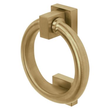 Click Here To Enlarge This Photo Of BLU Performance Ring Door Knocker&comma; 316 Stainless Steel in a PVD Satin Brass Finish &lpar;DKB200-PSB&rpar;