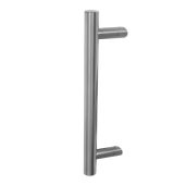 BLU Performance Offset Round 'T' Bar Pull Handle&comma; 400mm&comma; Secret Fix for Aluminium sliding doors&comma; G316 Satin Stainless Steel &lpar;HAB66-KIT-400-SA-SSS&rpar;