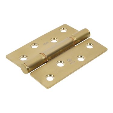 Click Here To Enlarge This Photo Of BLU Performance Butt Hinge Square Corner&comma; 102 x 76 x 3mm&comma; 316 Stainless Steel in a PVD Satin Brass Finish &lpar;HQ4-PSB&rpar;