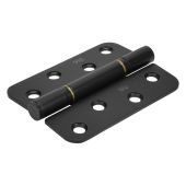 BLU Performance Butt Hinge Radius Corner&comma; 102 x 76 x 3mm&comma; 316 Stainless Steel in a Matt Smooth Black &lpar;HQ4R-MSB&rpar;