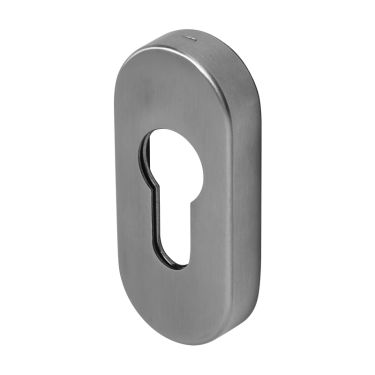 Click Here To Enlarge This Photo Of BLU Performance Oval Euro Profile Escutcheon&comma; 316 Satin Stainless Steel &lpar;KM045B-SSS&rpar;