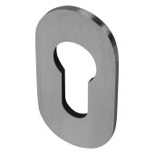 BLU Performance Self Adhesive Oval Euro Profile Escutcheon&comma; 3mm Thick&comma; 32mm x 62 x 3mm&comma; 316 Satin Stainless Steel &lpar;KM048-SSS&rpar;