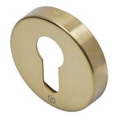 BLU Performance Round Euro Profile Escutcheon&comma; 51 x 10&period;5mm&comma; 316 Stainless Steel in a PVD Satin Brass Finish Finish &lpar;KM055B-PSB&rpar;
