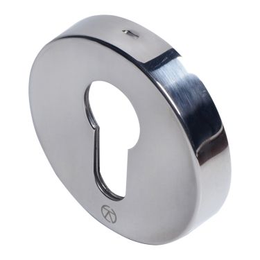 Click Here To Enlarge This Photo Of BLU Performance Round Euro Profile Escutcheon&comma; 51 x 10&period;5mm&comma; 316 Polished Stainless Steel &lpar;KM055B-PSS&rpar;