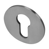 BLU Performance Self Adhesive Round Euro Profile Escutcheon&comma; 3mm Thick&comma; 52mm Diameter&comma; 316 Satin Stainless Steel &lpar;KM058-SSS&rpar;