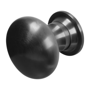 Click Here To Enlarge This Photo Of BLU Performance Centre Door Knob&comma; Bolt Fix&comma; 316 Stainless Steel in a Matt Black Lacquered Finish &lpar;KM388-MBL&rpar;