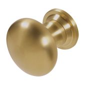 BLU Performance Centre Door Knob&comma; Bolt Fix&comma; 316 Stainless Steel in a PVD Satin Brass Finish &lpar;KM388-PSB&rpar;