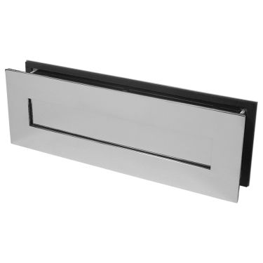 Click Here To Enlarge This Photo Of BLU Performance Sleeved Letter Plate&comma; 330 x 110mm&comma; Up to 68mm Door Thickness&comma; 316 Polished Stainless Steel &lpar;LP400-PSS&rpar;