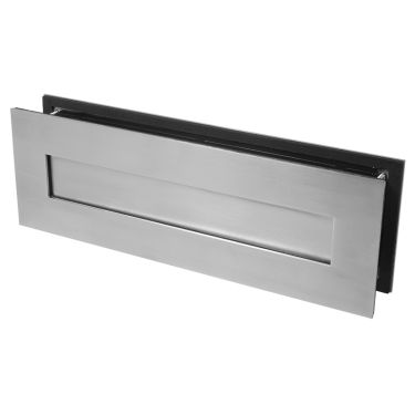 Click Here To Enlarge This Photo Of BLU Performance Sleeved Letter Plate&comma; 330 x 110mm&comma; Up to 68mm Door Thickness&comma; 316 Satin Stainless Steel &lpar;LP400-SSS&rpar;