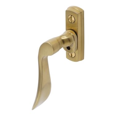 Click Here To Enlarge This Photo Of BLU Performance Regent Window Espagnolette Handle &lpar;Left Hand&rpar; 316 Stainless Steel in a PVD Satin Brass Finish &lpar;REG020C-LH-PSB&rpar;