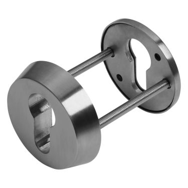 Click Here To Enlarge This Photo Of BLU Performance Security Euro Escutcheon&comma; 316 Satin Stainless Steel &lpar;SE38-SSS&rpar;