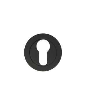 Click Here To Enlarge This Photo Of ZPA001-MB - Zoo Hardware Stanza Euro Profile Escutcheon - Matt Black &lpar;Contract Range&rpar;