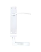 ZPA032-CP - Zoo Hardware Stanza 'Toledo' Lever Handles on Latch Backplate - Polished Chrome &lpar;Contract Range&rpar;