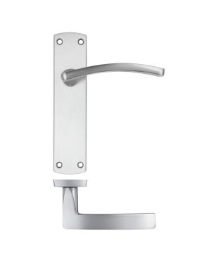 Click Here To Enlarge This Photo Of ZPA032-SC - Zoo Hardware Stanza 'Toledo' Lever Handles on Latch Backplate - Satin Chrome &lpar;Contract Range&rpar;