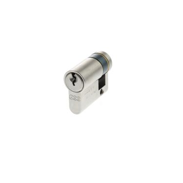 Click Here To Enlarge This Photo Of C630320530 - AGB Euro Profile 5 Pin Single Cylinder 35-10mm &lpar;45mm&rpar; - Satin Chrome
