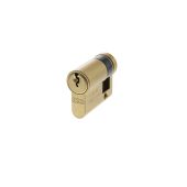 C630080530 - AGB Euro Profile 5 Pin Single Cylinder 35-10mm &lpar;45mm&rpar; - Satin Brass