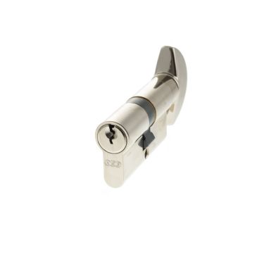 Click Here To Enlarge This Photo Of C620062525 - AGB Euro Profile 5 Pin Cylinder & Turn 30-30mm &lpar;60mm&rpar; - Polished Nickel