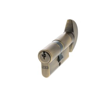Click Here To Enlarge This Photo Of C620722525 - AGB Euro Profile 5 Pin Cylinder & Turn 30-30mm &lpar;60mm&rpar; - Matt Antique Brass