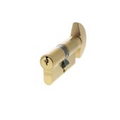 C620082525 - AGB Euro Profile 5 Pin Cylinder & Turn 30-30mm &lpar;60mm&rpar; - Satin Brass