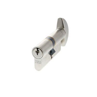 Click Here To Enlarge This Photo Of C620323030 - AGB Euro Profile 5 Pin Cylinder & Turn 35-35mm &lpar;70mm&rpar; - Satin Chrome