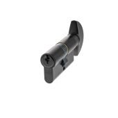 C620843030 - AGB Euro Profile 5 Pin Cylinder & Turn 35-35mm &lpar;70mm&rpar; - Matt Black