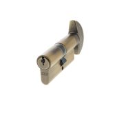 C620723030 - AGB Euro Profile 5 Pin Cylinder & Turn 35-35mm &lpar;70mm&rpar; - Matt Antique Brass