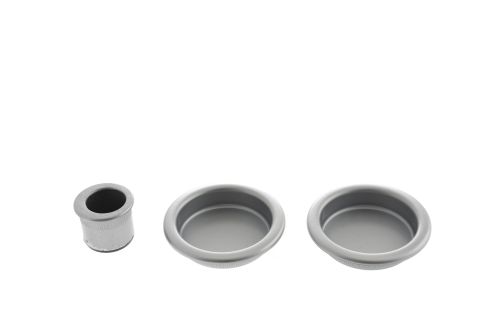 Click Here To Enlarge This Photo Of B019201032 - AGB Sliding Door Flush Pulls &lpar;Round&rpar; - Satin Chrome
