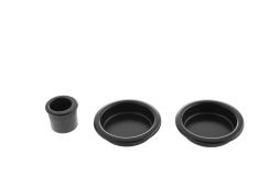 B019201093 - AGB Sliding Door Flush Pulls &lpar;Round&rpar; - Matt Black