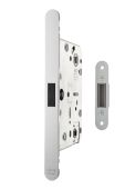 AGBMLWCPC - AGB Revolution XT Magnetic Latch &sol; Bathroom Lock 60mm Backset - Polished Chrome