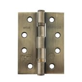 Atlantic - AHG111433AB&lpar;3&rpar; Grade 11 Fire Rated Ball Bearing Hinges 4" x 3" x 2&period;5mm - Antique Brass &lpar;Pack of 3&rpar;