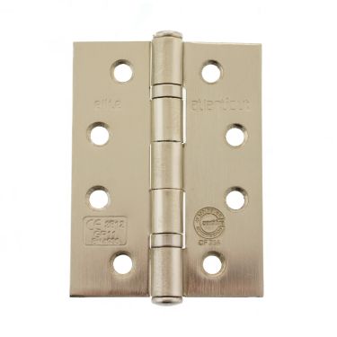 Click Here To Enlarge This Photo Of Atlantic - AHG111433SN Grade 11 Fire Rated Ball Bearing Hinges 4" x 3" x 2&period;5mm - Satin Nickel