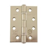 Atlantic - AHG111433SN&lpar;3&rpar; Grade 11 Fire Rated Ball Bearing Hinges 4" x 3" x 2&period;5mm - Satin Nickel &lpar;Pack of 3&rpar;