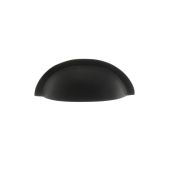Atlantic - OEC1176MB Old English 'Winchester' Solid Brass Cabinet Cup Pull on Concealed Fix - Matt Black