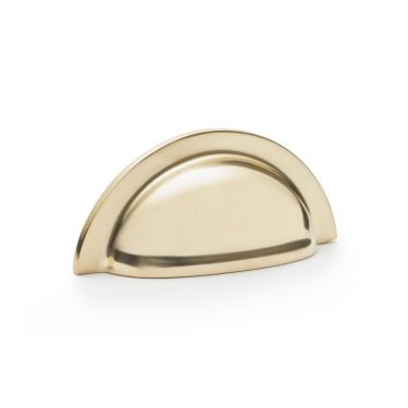 Click Here To Enlarge This Photo Of AW903PB - Alexander & Wilks Ridged Cup Pull 76mm c&sol;c - Polished Brass