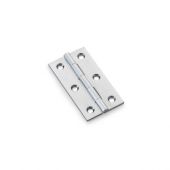 AW064-CH-SC - Alexander & Wilks Heavy Pattern Solid Brass Cabinet Butt Hinge - Satin Chrome - 2&period;5"