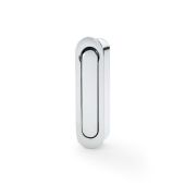 AW991PC - Alexander & Wilks Sliding Door Edge Pull &lpar;Radius&rpar; - Polished Chrome