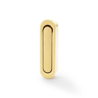 Click Here To Enlarge This Photo Of AW991SBPVD - Alexander & Wilks Sliding Door Edge Pull &lpar;Radius&rpar; - Satin Brass PVD