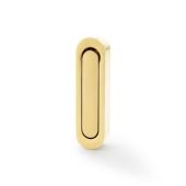 AW991SBPVD - Alexander & Wilks Sliding Door Edge Pull &lpar;Radius&rpar; - Satin Brass PVD