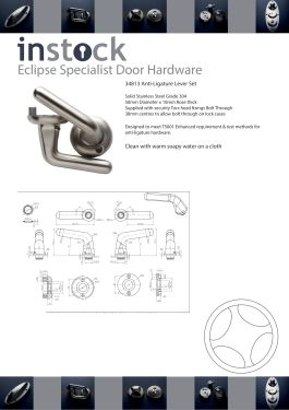 Click Here To Enlarge This Photo Of Eclipse Specialist Anti-Ligature P3 First Entry Staff&sol;Office Door Set