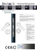 Eclipse Specialist Anti-Ligature P3 First Entry Staff&sol;Office Door Set